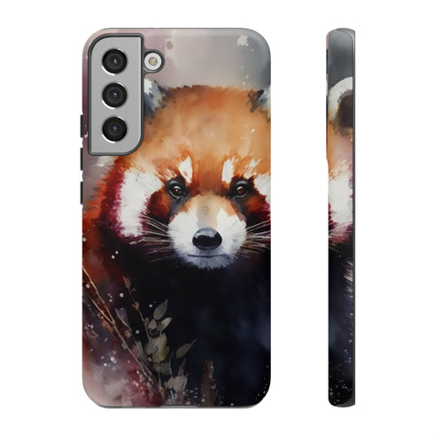 Red Panda in Watercolor - Impact Resistant Phone Case Samsung Galaxy S22 Plus Matte
